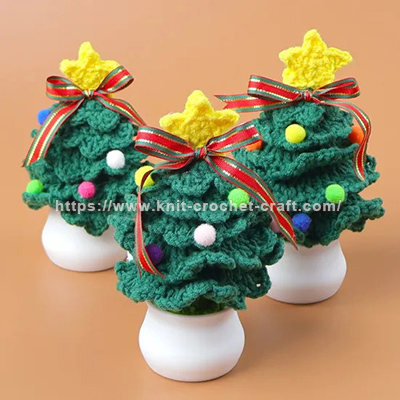 OEM Manufacturer Customized Handmade Crochet Christmas Home Decor - Personalized Navidad Xmas Tabletop Decorations and Artificial Plants