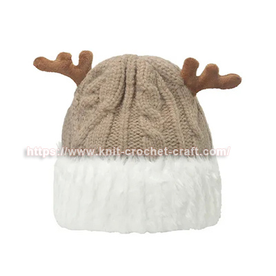 Custom Winter Warm Wholesale Hand Knitted Beanie Hat - Cute Christmas Cap in New Styles