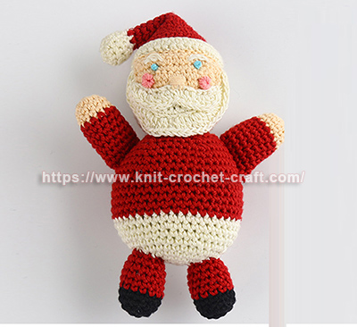 Manufacturer Offers Handmade Woolen Knitted Santa Claus Cartoon Toys for Festive Decor