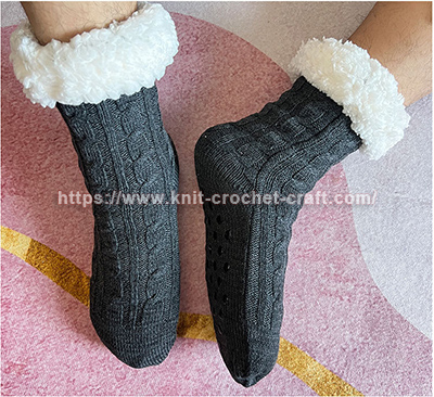 Winter floor socks for adults, non-slip slipper socks, warm sherpa socks, fleece floor socks for men, cozy home socks, thick plush slipper socks