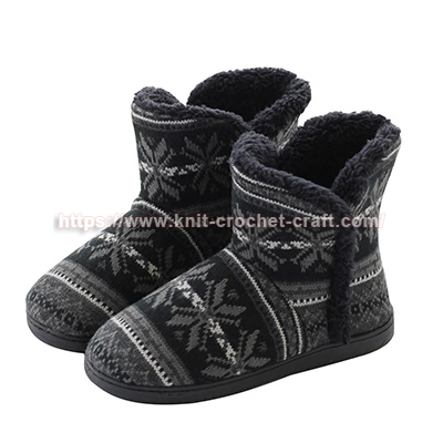 Thick Sole Cotton Slippers with Heel - Soft, Plush, and Perfect for Home Comfort  Non-Slip Floor Shoes & Socks - Warm Knit Slipper Boots for Indoor Use