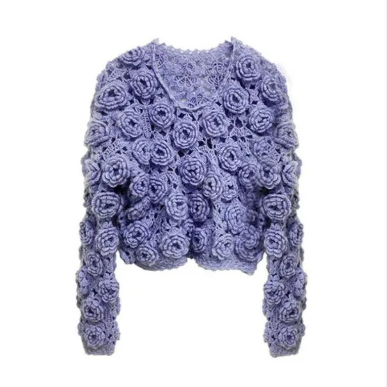 custom handmade crochet sweater, elegant V-neck design, perfect for fall and winter, warm and cozy knitwear, available in mohair or other yarns, customizable colors and sizes, long-sleeved for added w