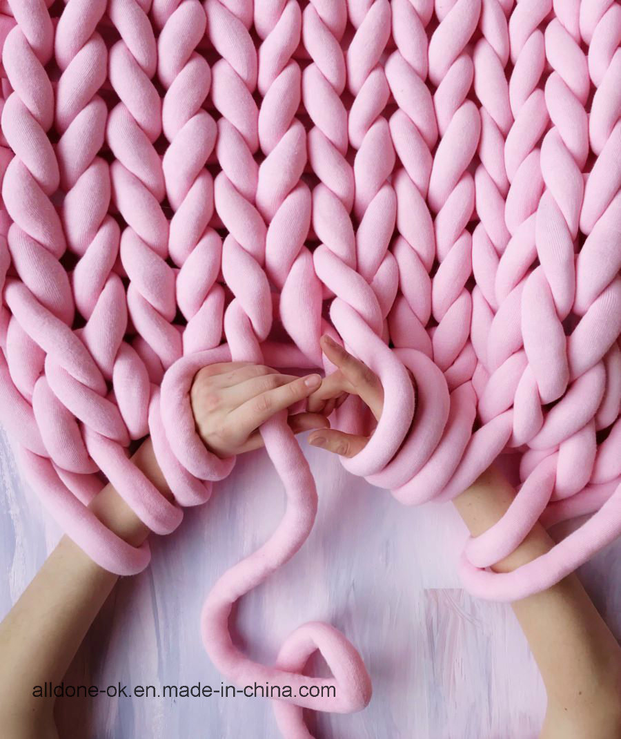 Core Spun Yarn, Super Chunky Thick Yarn, Arm Knitting Blanket